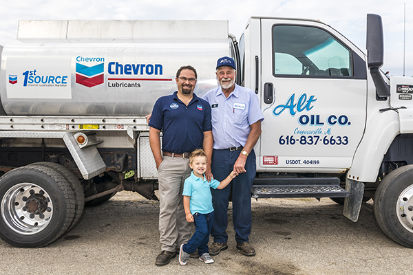 3 generations of the Alt Family including the founder Ed Alt, with his son Tim Alt and his grandson