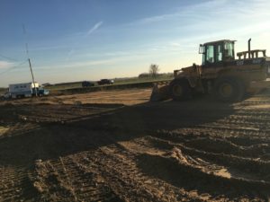 Ground work continues for Alt Oil Company's new building at Coopersville, MI location